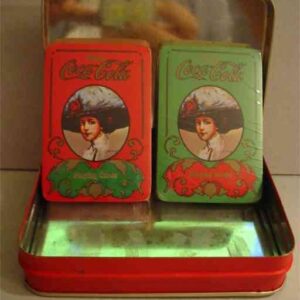 Doppio mazzo di carte con astuccio in alluminio Vintage Carte da gioco