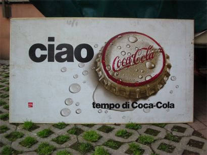 Maxi cartellone pubblicitario bifacciale in plexiglass cm 133×76 Cartelloni