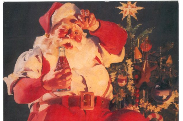 Merry Christmas with Santa Claus anno 1935 Cartoline